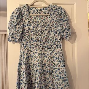 Loveshackfancy Floral Puff Sleeve Dress Size 0